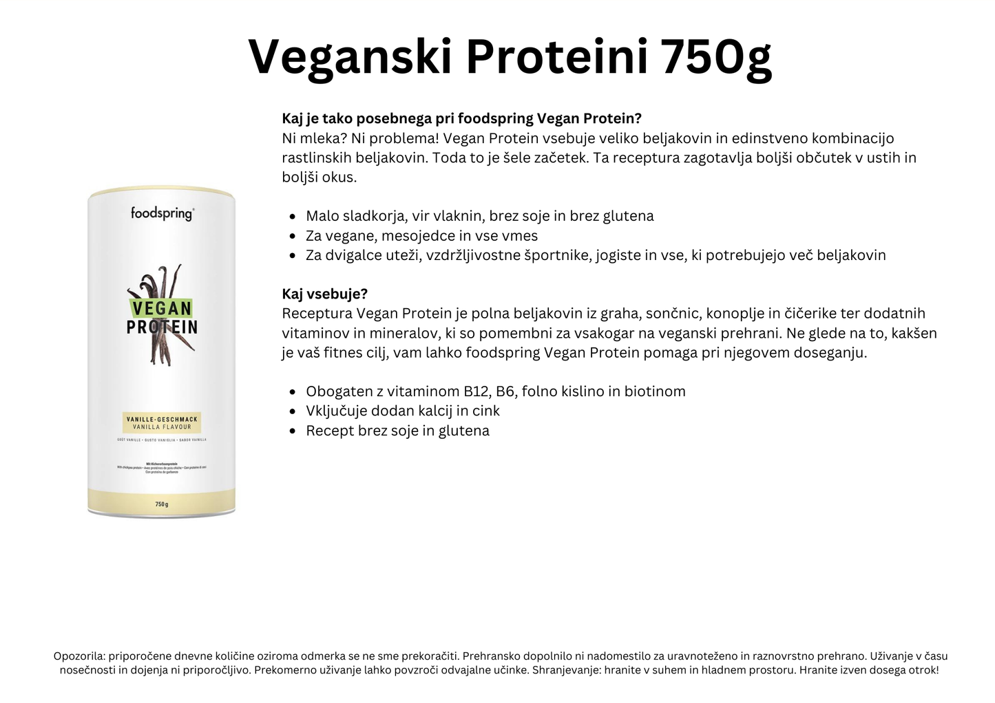 Veganski Proteini 750g