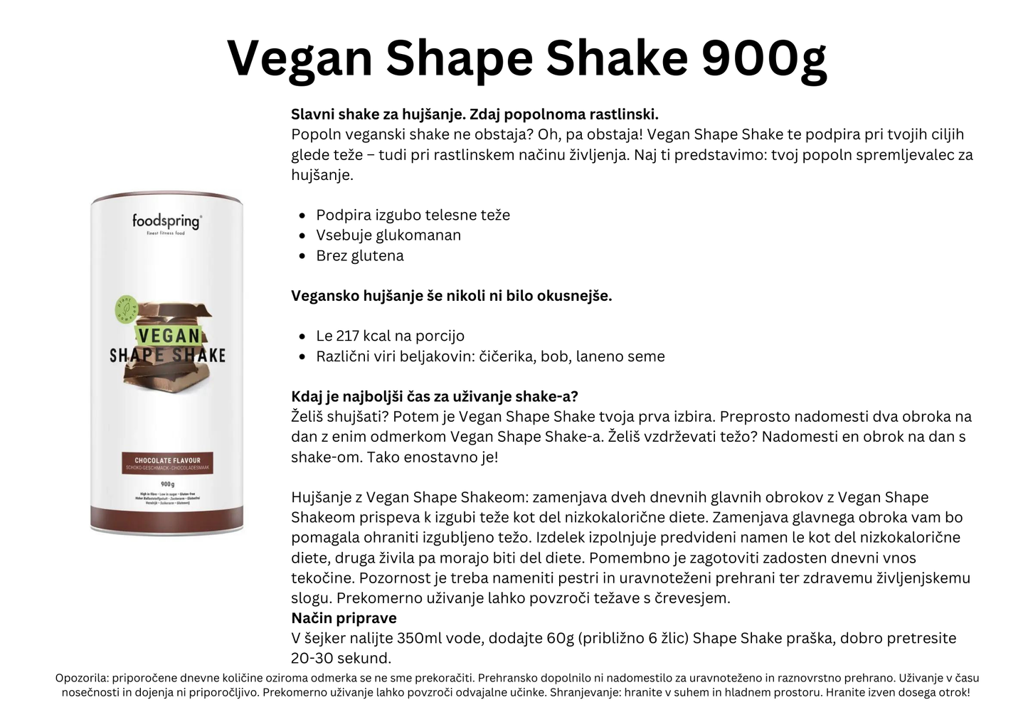 Vegan Shape Shake 900g